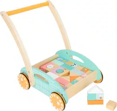 Small foot Lauflernwagen Pastell inkl. 34 Bausteine