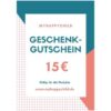 Geschenkgutschein 15 Euro