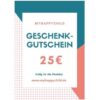 Geschenkgutschein 25 Euro