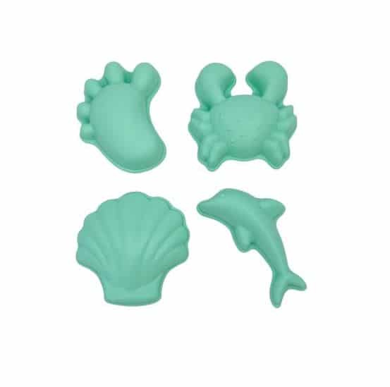 Scrunch Sandformen 4er Set mint