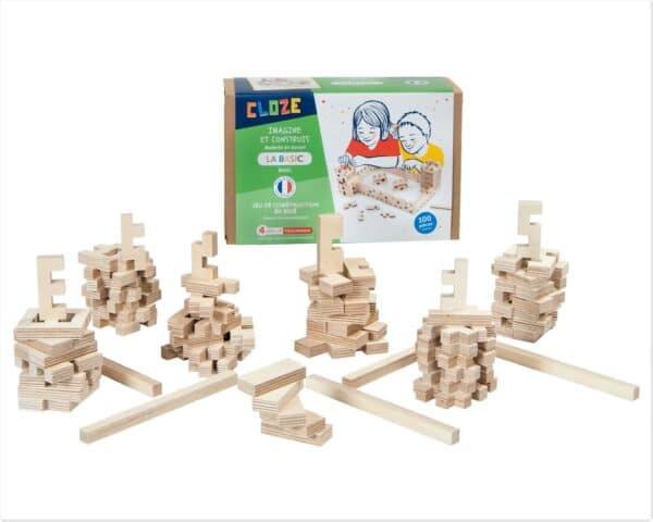 Cloze Basic Holzbaukasten 100 teilig