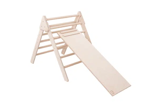 Kletterdreieck 80 cm mit Hühnerleiter-Rutschbrett