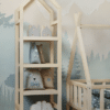 Holzregal Haus 44x177 cm