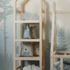 Holzregal Haus 44x177 cm