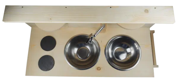 Matschküche mit Wasserhahn Entdecker 95 cm
