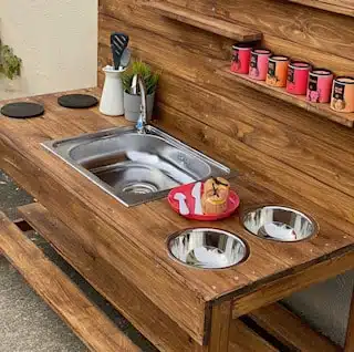 Matschküche mit Wasserhahn Max 120 cm